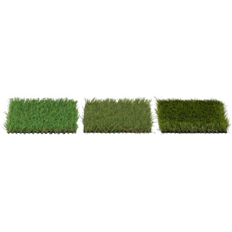  Erba Sintetica 3 Campioni 20 X 17 Cm Altezza 20 - 30 Mm Resistente Ai Raggi UV