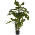  Pianta Decorativa Monstera Verde Plastica (105 X 150 X 105 Cm)