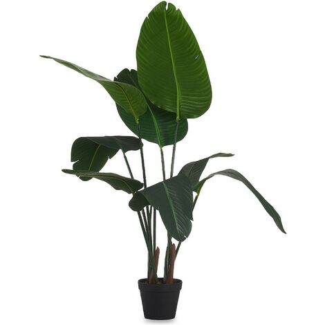  Pianta Decorativa Uccello Del Paradiso Verde Plastica (100 X 120 X 100 Cm)