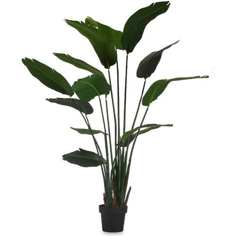  Pianta Decorativa Uccello Del Paradiso Verde Plastica (130 X 160 X 130 Cm)