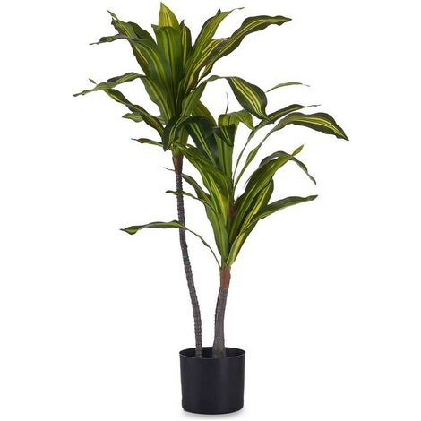  Pianta Decorativa A Foglia Larga Verde Plastica (60 X 90 X 60 Cm)