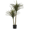  Pianta Decorativa Foglia Stretta Verde Plastica (80 X 150 X 105 Cm)