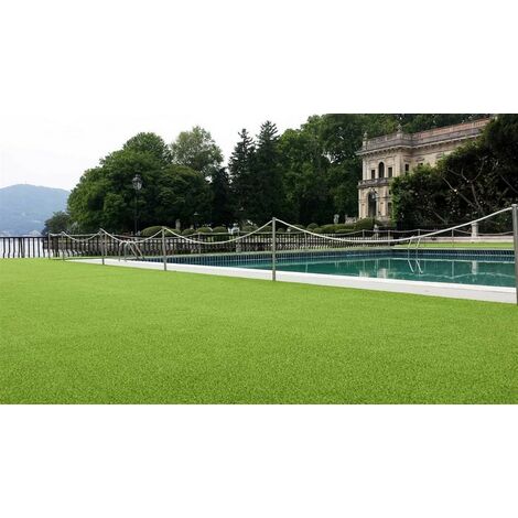  PRATO SINTETICO ARTIFICIALE 2X5MT =10MQ SPESSORE 7MM FONDO DRENANTE MANTO ERBOSO/TAPPETO ERBA FINTA