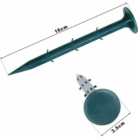  Pali Da Giardino In Plastica 100 Pezzi Pali Di Fissaggio Da Giardino Per Il Fissaggio Della Protezione Dai Raggi UV Delle Erbacce Verdi