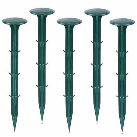  Per Giardino Per Panno Per Erbacce Protezione UV (100 Pezzi Verde)Picchetti Di Fissaggio Da Giardino In Plastica2
