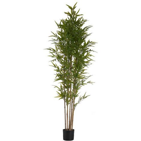 Pianta Decorativa Bambù Verde Plastica (80 X 180 X 80 Cm)