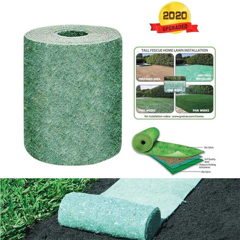  Rotolo Di Tappetino Per Semi Di Erba, Tappetino Per Coltivazione Di Erba Biodegradabile Da 10 Piedi, Tappetino Per Semi Di Erba Fertilizzante Giardino Picnic Giardinaggio Tappetino Per Piantare Prato 